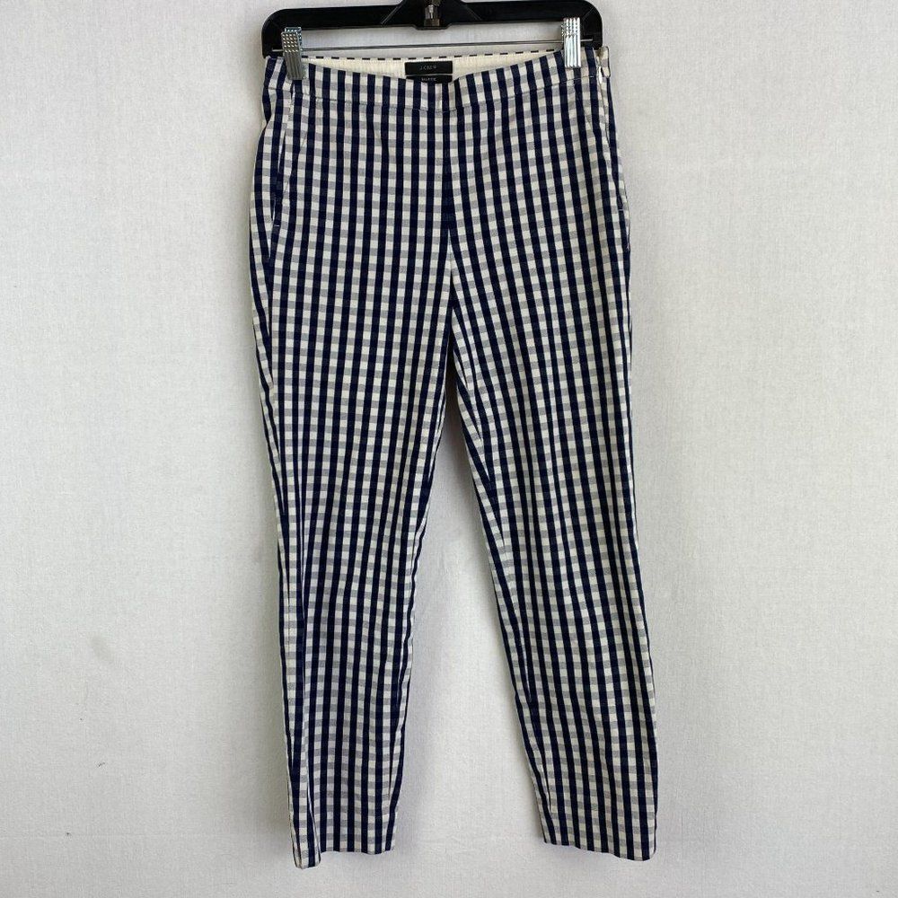 J. CREW Navy Plaid Pant